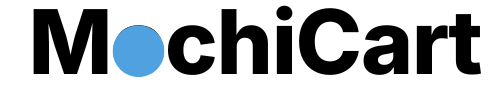 Mochicart logo with a blue circle on a white background